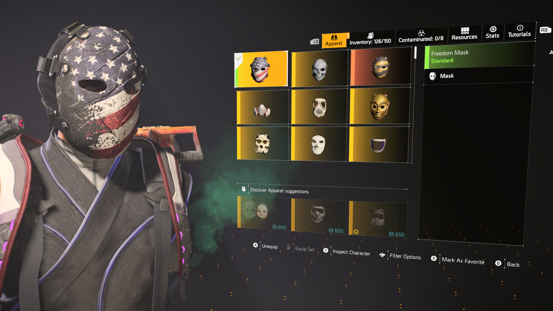 The Freedom Mask in The Division 2