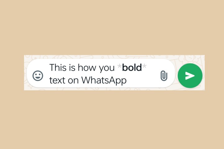 How to bold text on WhatsApp.