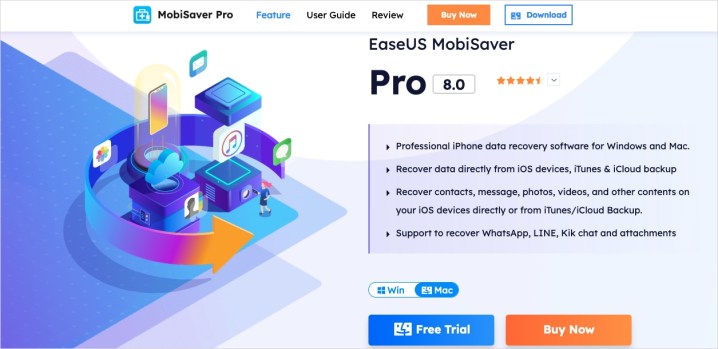 EaseUS MobiSaver website.