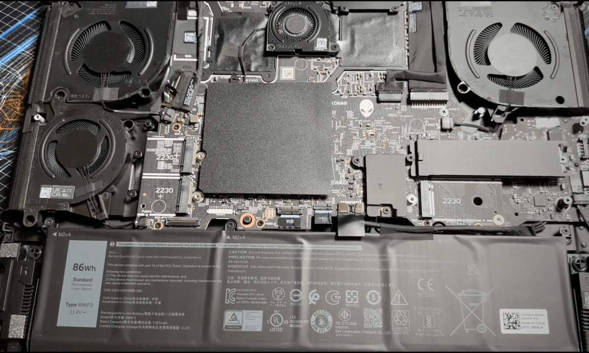 Alienware internals