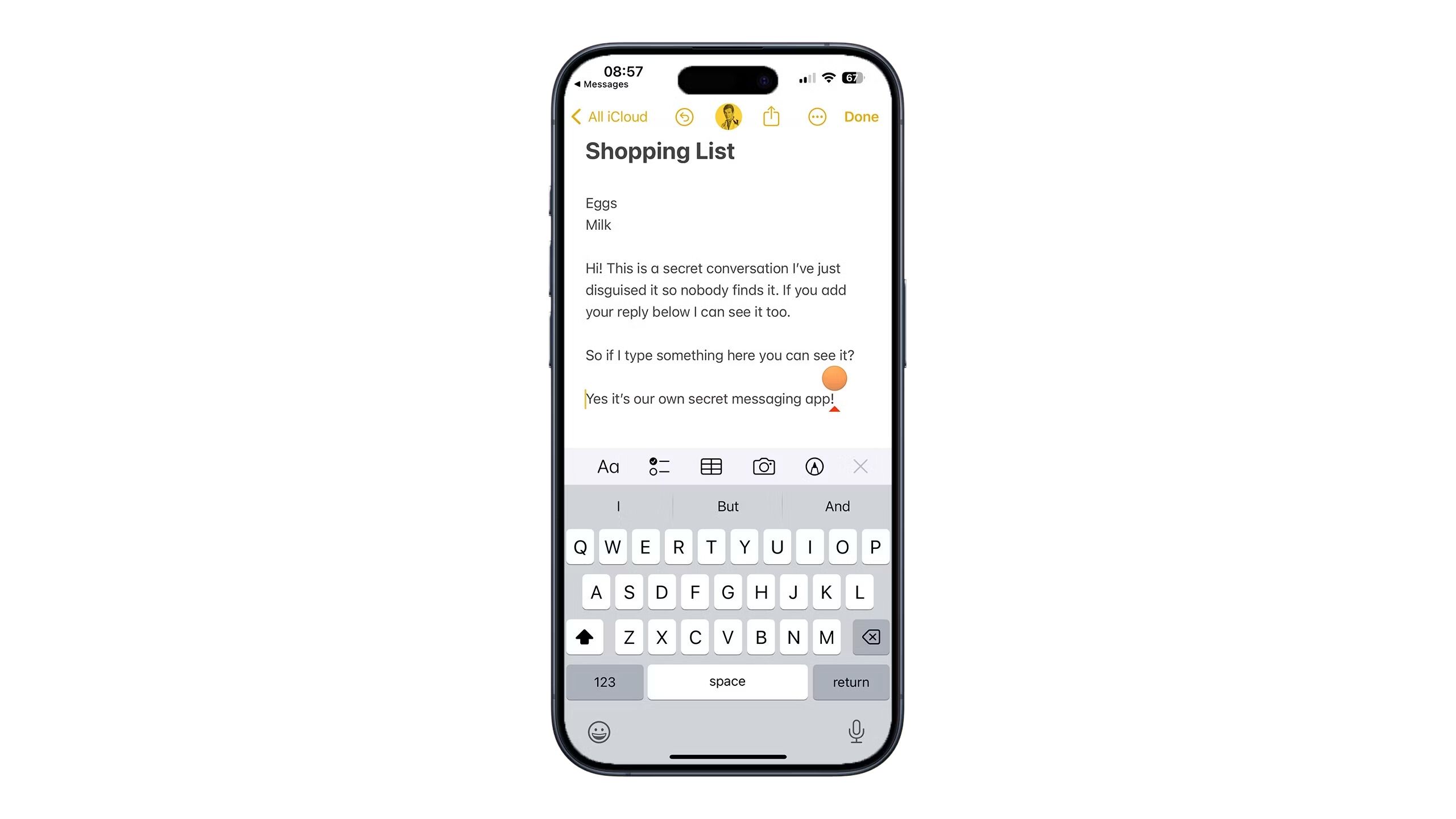 apple notes white background tag image