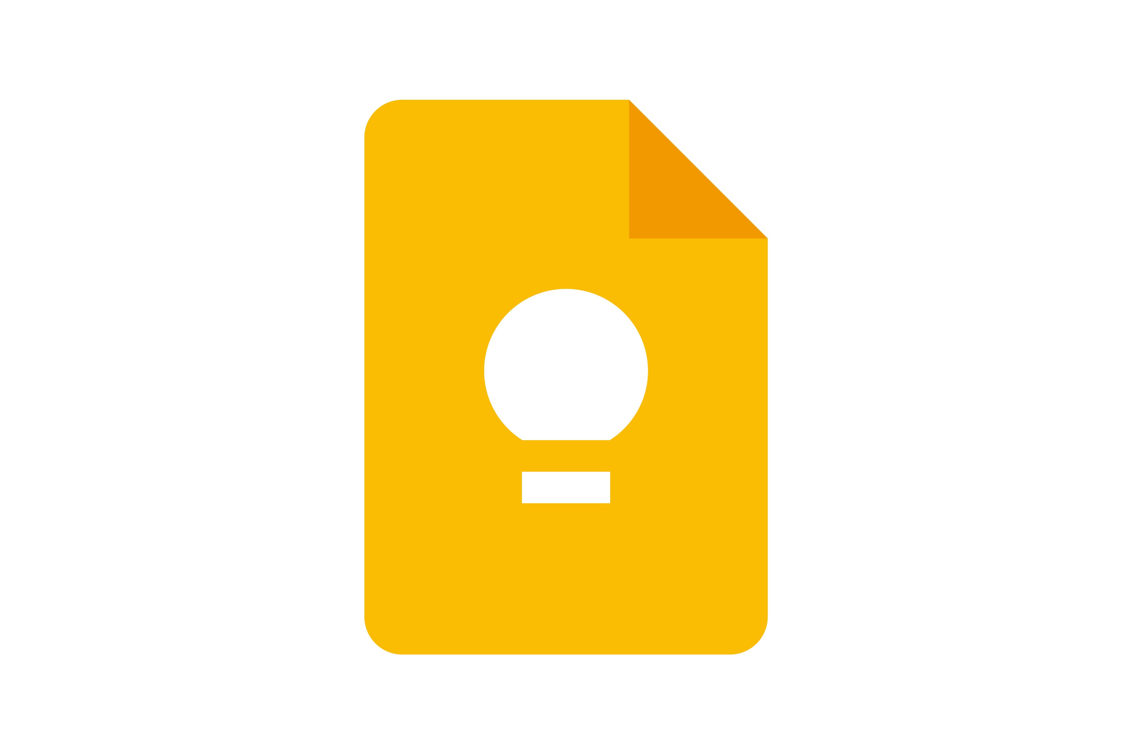 A yellow paper icon with a lightbulb on it.