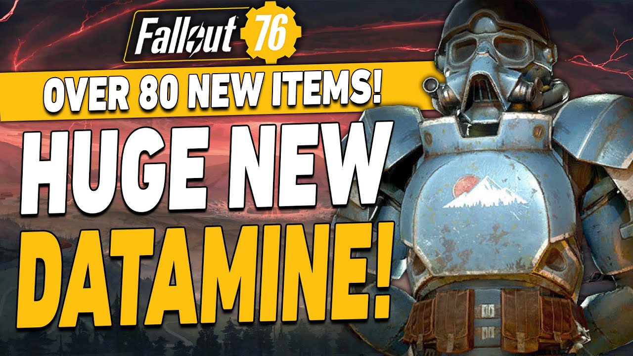 HUGE NEW DATAMINE FOR FALLOUT 76! - YouTube