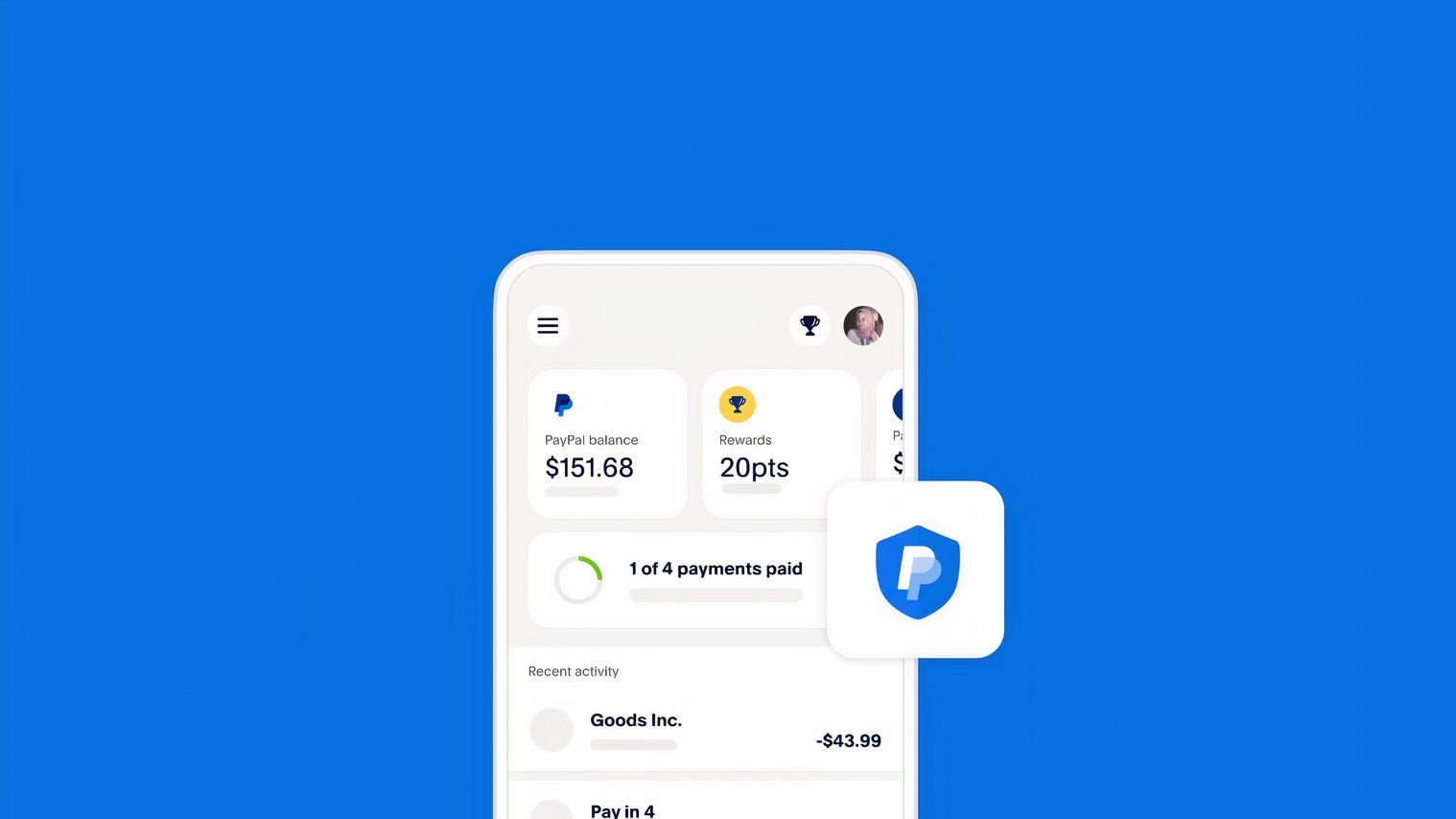 PayPal Pay Later app screen