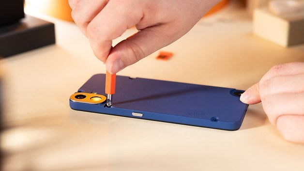 Here's how you screw the back cover onto the CMF Phone 1.