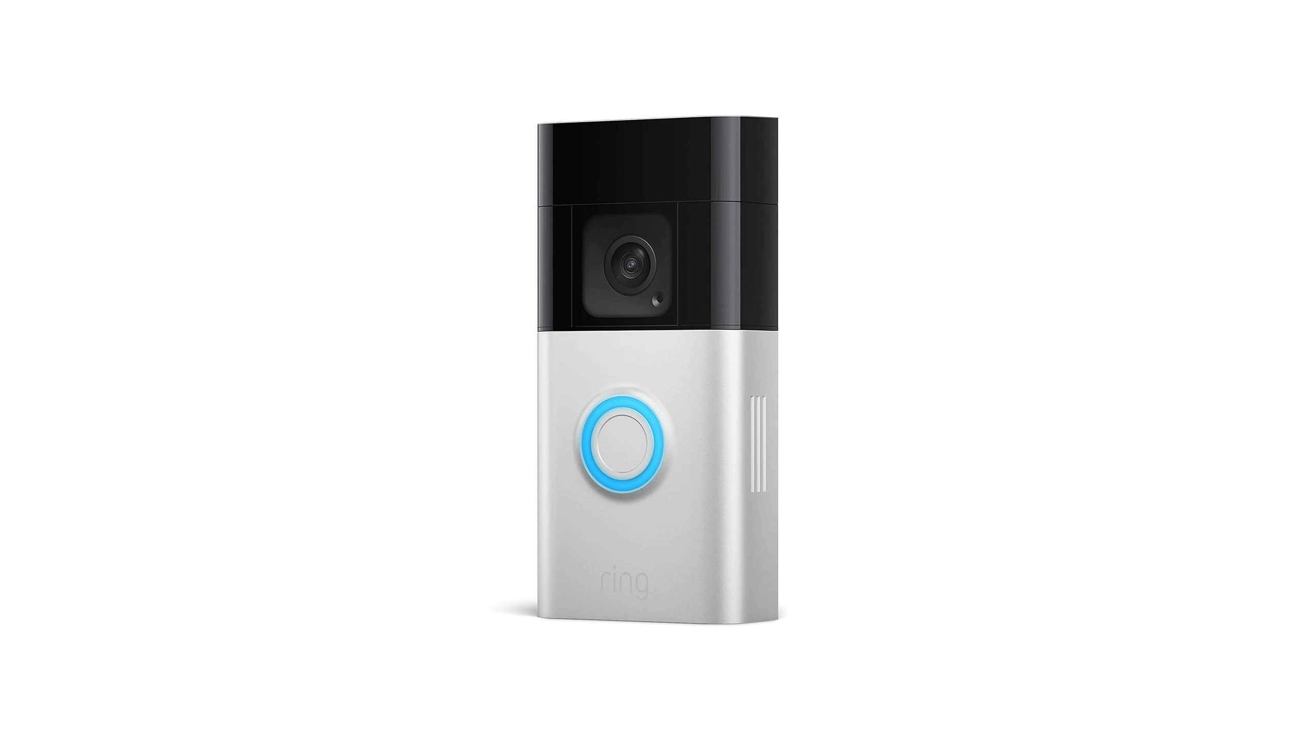 A Ring Battery Doorbell Plus on a white background