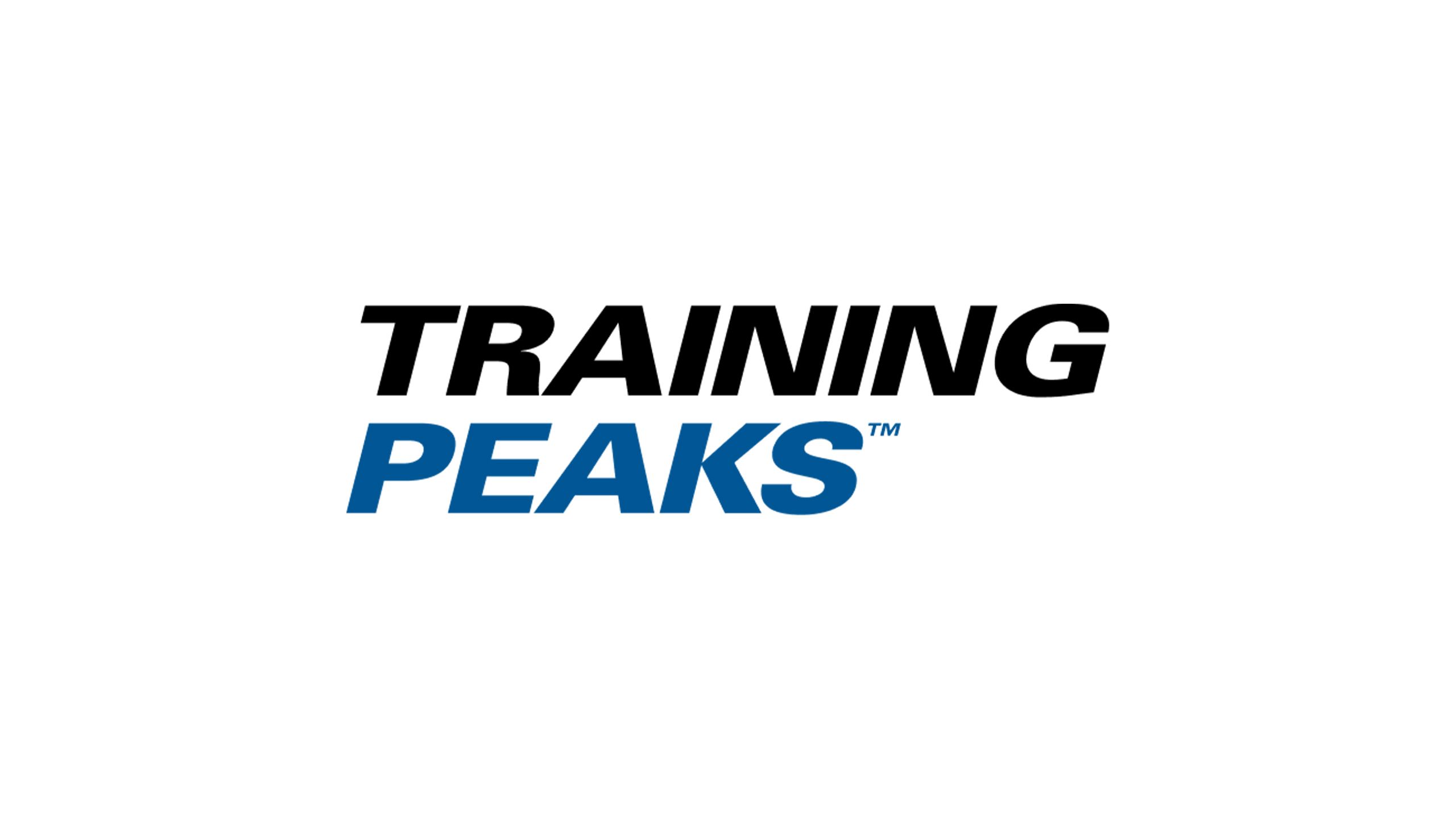 The TrainingPeaks logo against a white background.