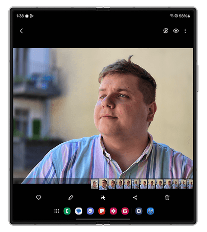 AI ​​Portrait Studio feature screenshot on the Samsung Galaxy Z Fold 6.