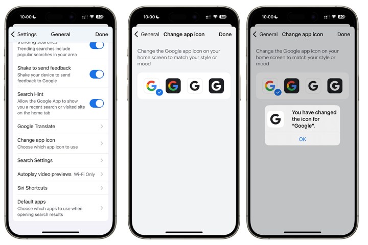 Changes you can make to the Google Search app on iPhone and iPad.