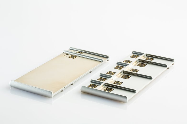 Project Ara concept frame for modular phones.