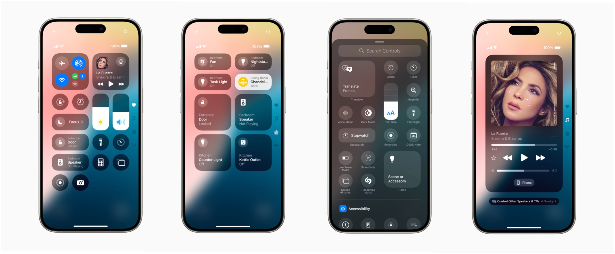 iOS 18 control center.