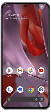 Screenshot from the Google Pixel 9 Pro homescreen