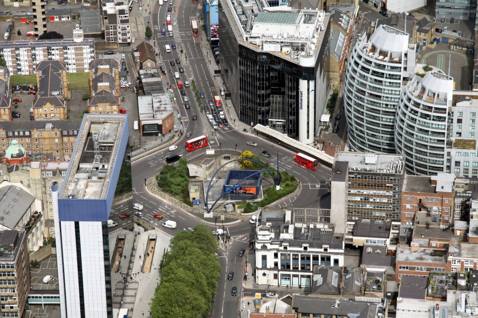 London's Old Street roundabout was tenth on the list but has been extensively modernised recently