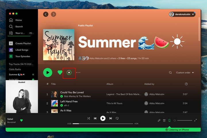 How to download music and podcasts from Spotify: Downloading a plpaylist.