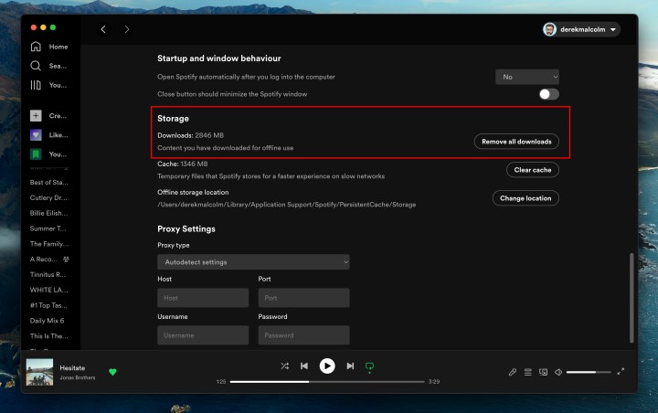 How to download music and podcasts from Spotify: Remove all downloads desktop app. 