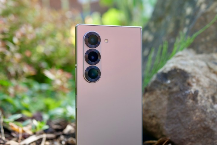 The Samsung Galaxy Z Fold 6's camera.