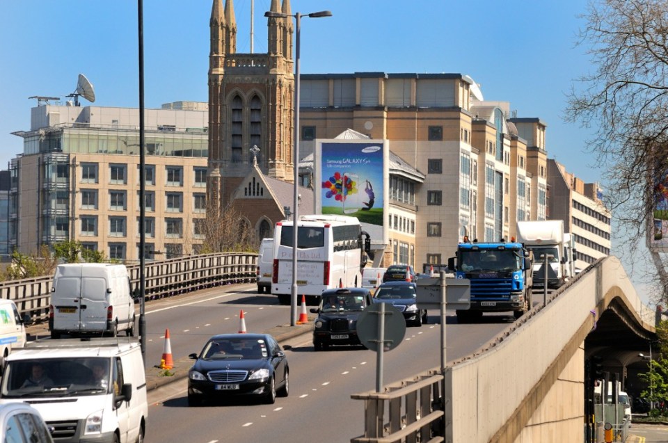 Hammersmith Flyover was named the UK's most dangerous roundabout