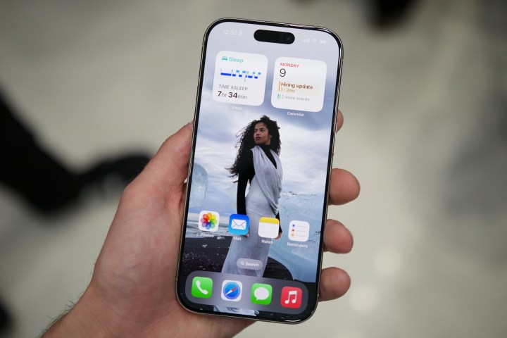 The display on the iPhone 16 Pro.