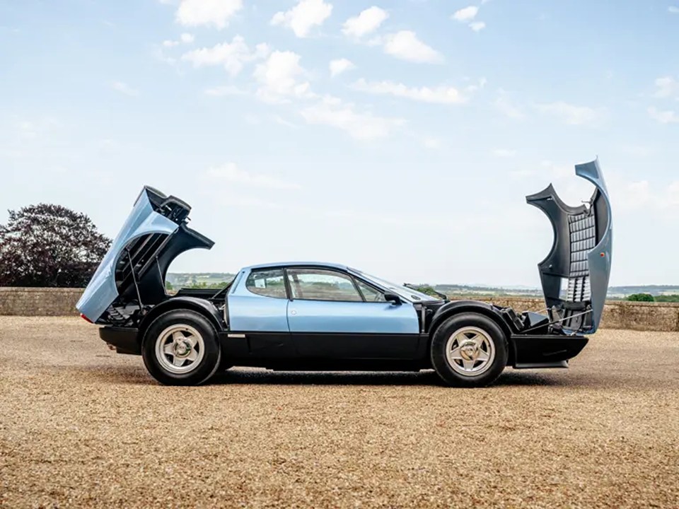 The front and back of the Ferrari opened