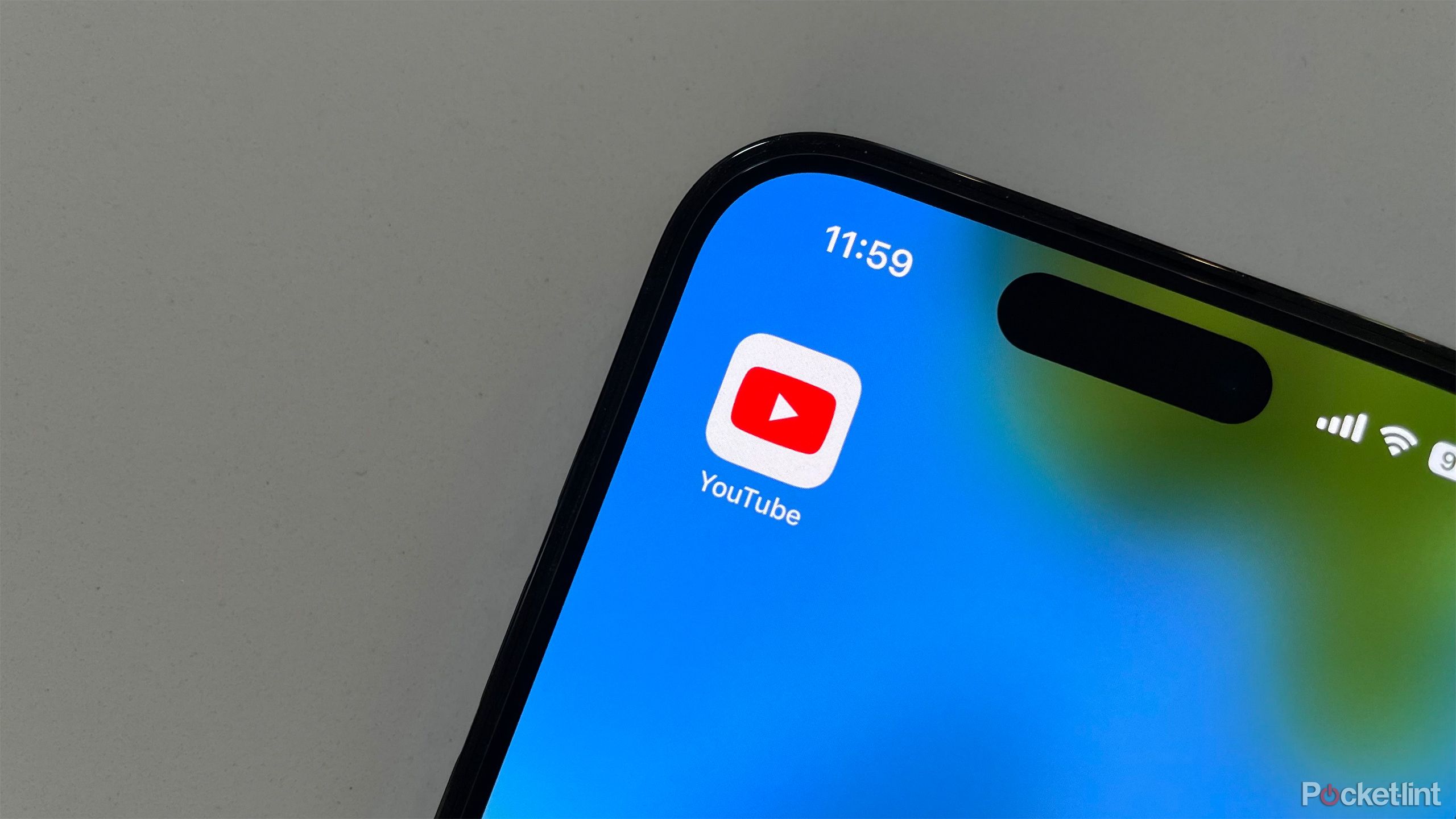 YouTube app on iPhone