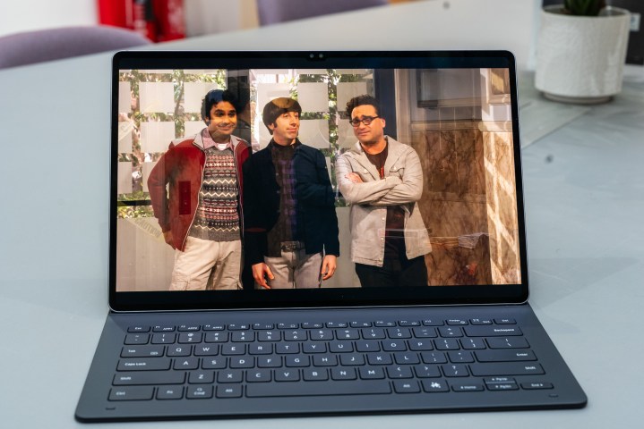 Big Bang Theory being played on the Galaxy Tab S10 Ultra