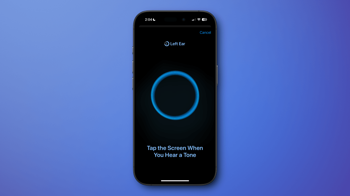 iOS 18 hearing test