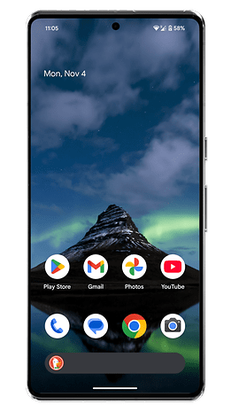 Google Pixel 8 home screen