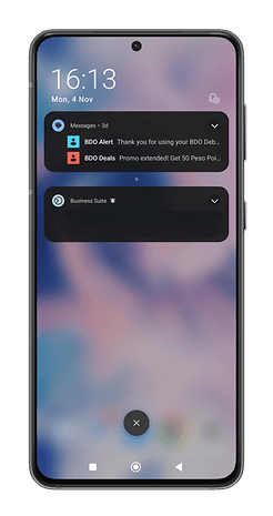 HyperOS' notifications panel