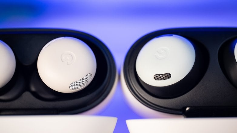 Both first and second generation Pixel Buds Pro compared.