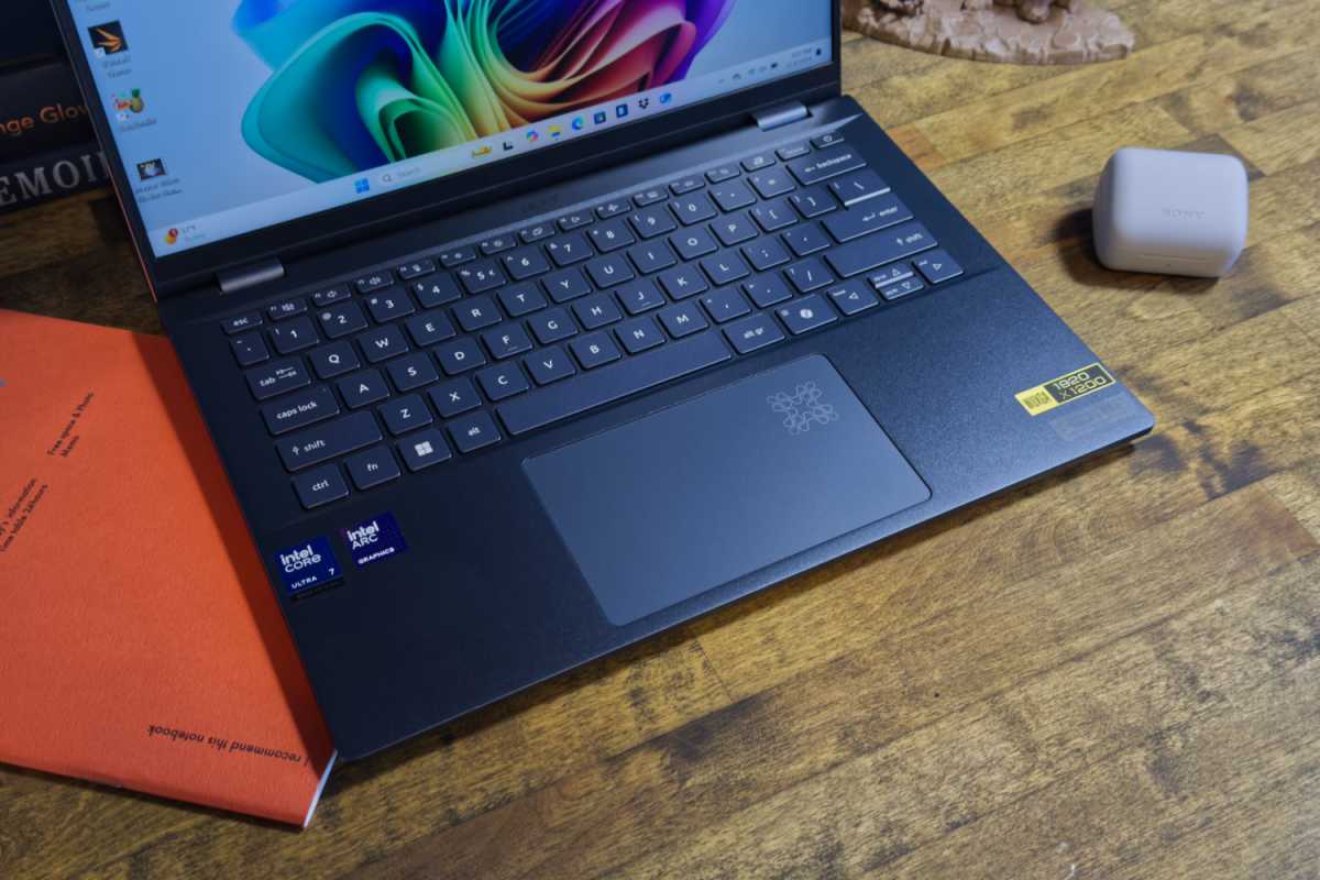 Acer Swift 14 AI keyboard