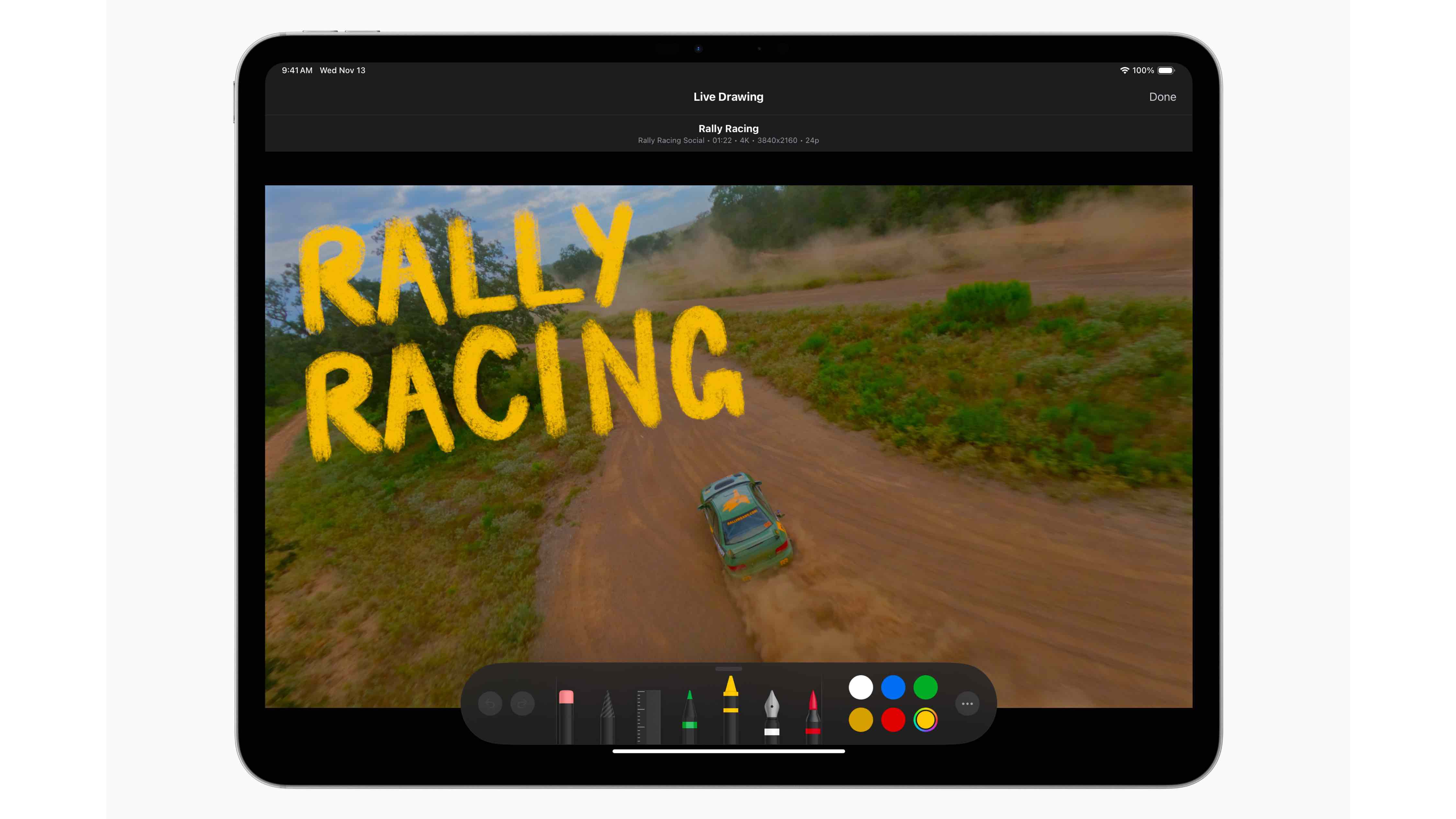 Live Drawing in Final Cut Pro for iPad