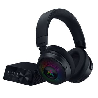 Image of the Razer Kraken V4 Pro wireless PC gaming headset.