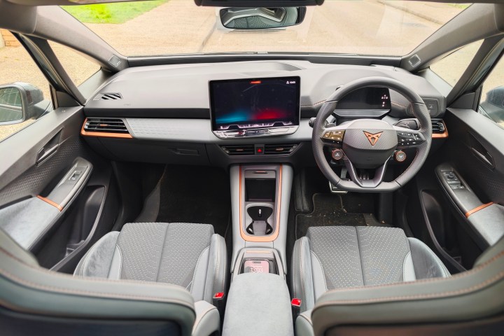 The Cupra Born VZ's interior.