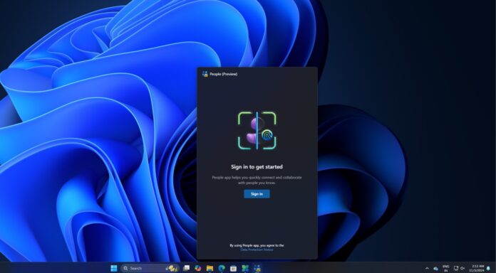 Windows 11 new People app leaks